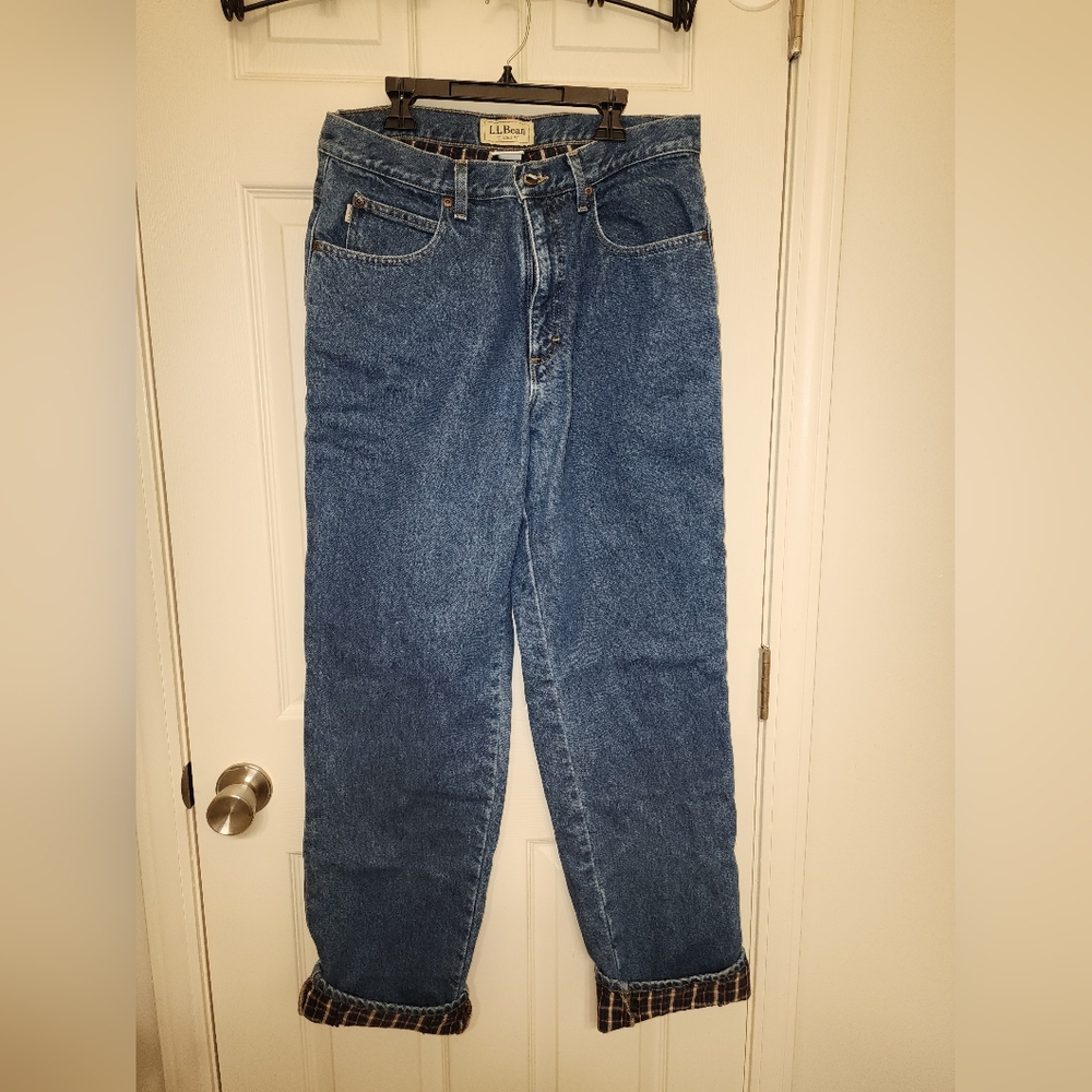 Vintage L.L. Bean Flannel Lined Jeans